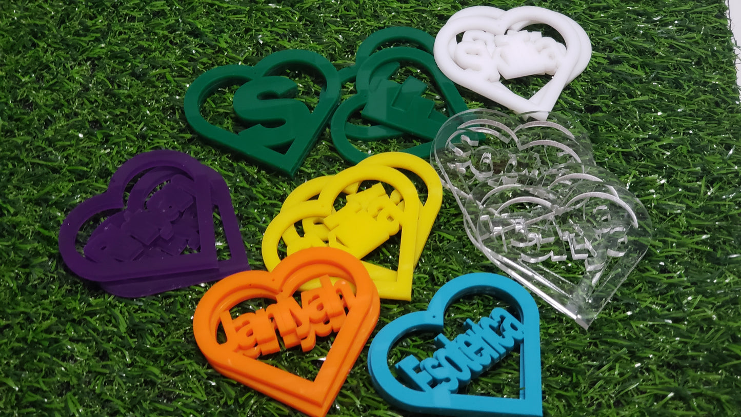 Custom Acrylic Outline Designs (Various Shapes 1,3,5)