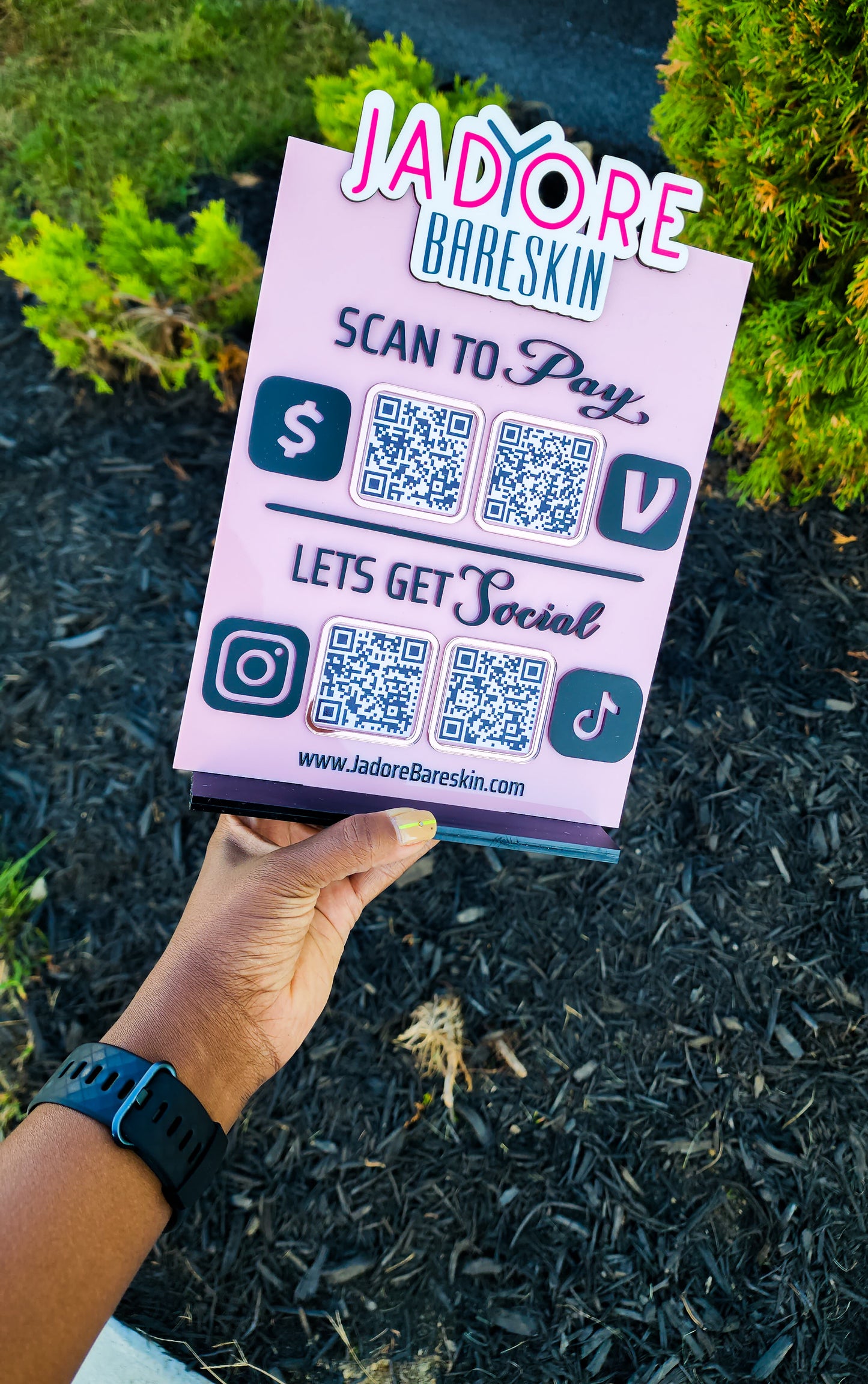 COMPLETELY Customize My Icon/QR Acrylic Social/Payment Sign!