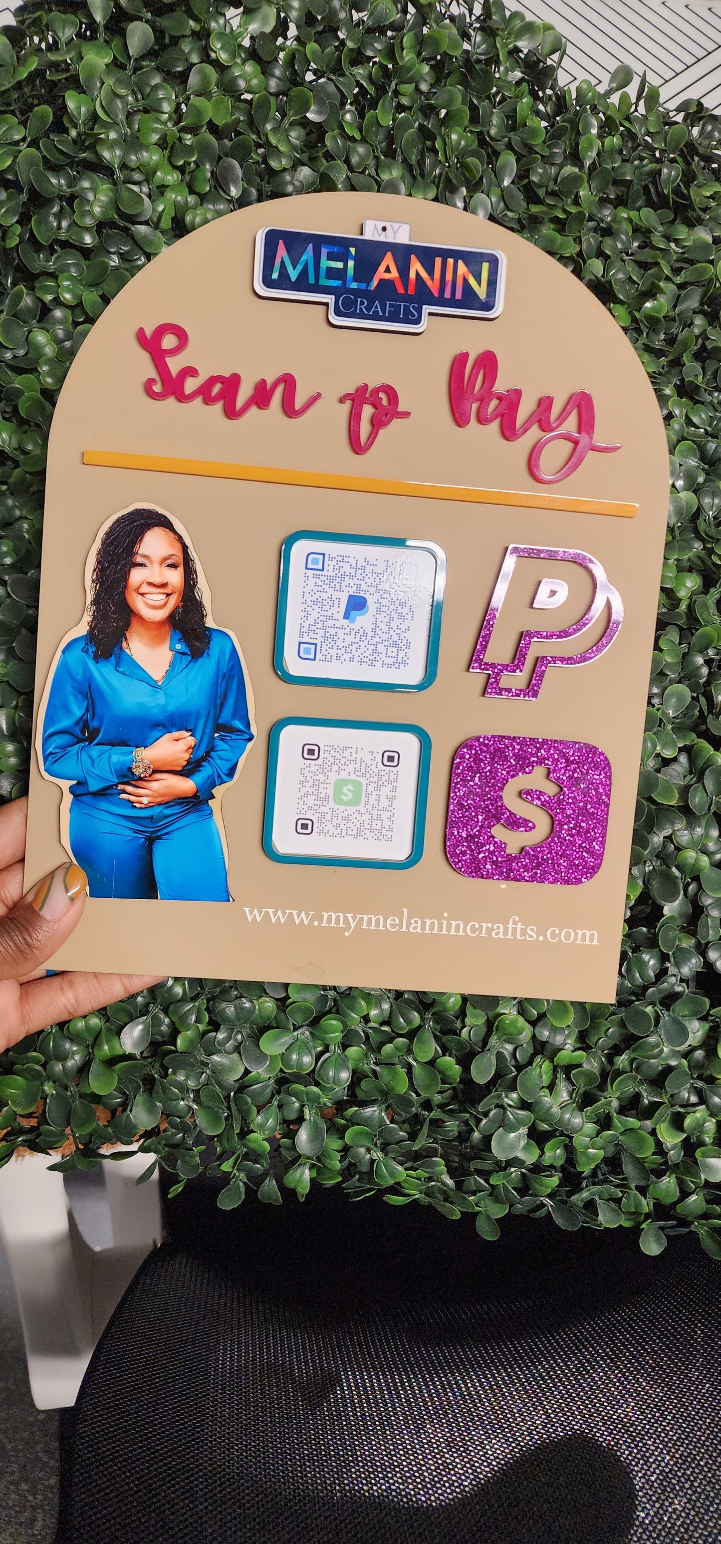 COMPLETELY Customize My Icon/QR Acrylic Social/Payment Sign!