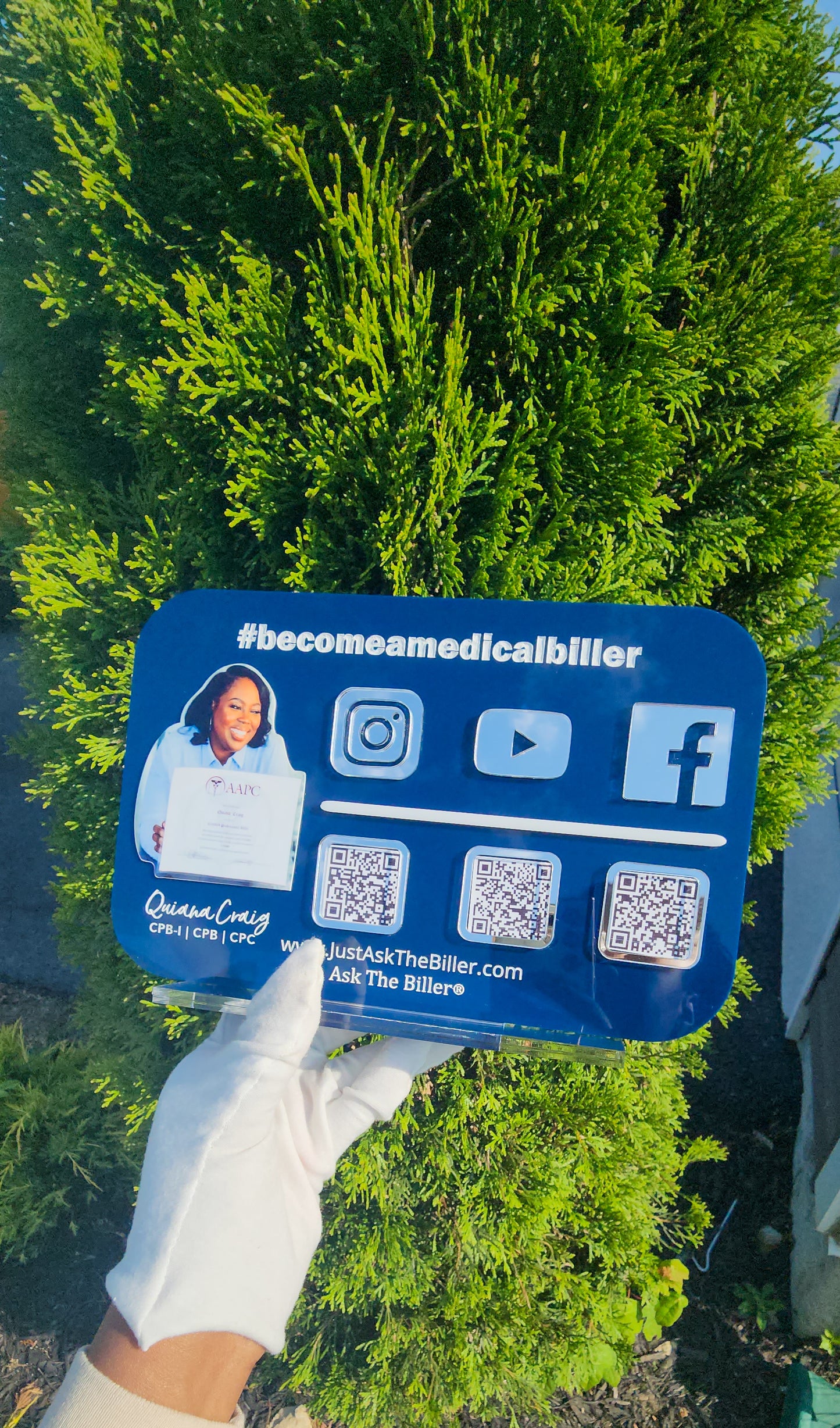 COMPLETELY Customize My Icon/QR Acrylic Social/Payment Sign!