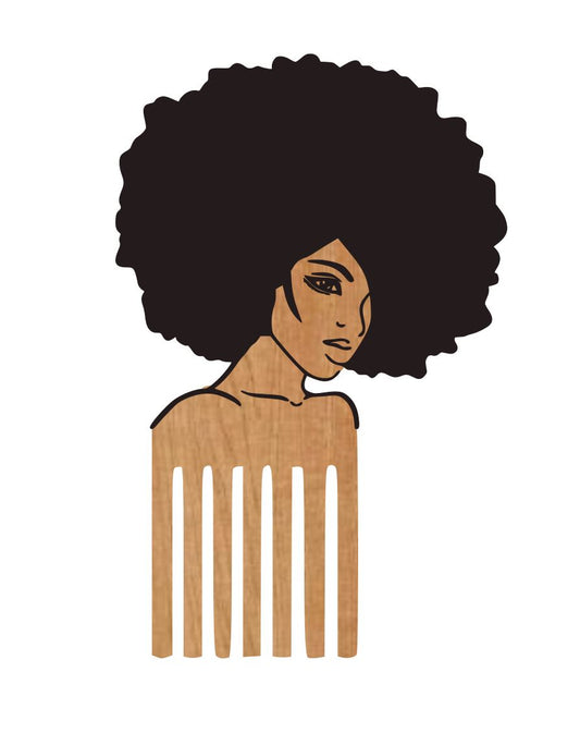 Afropic Woman Engraved