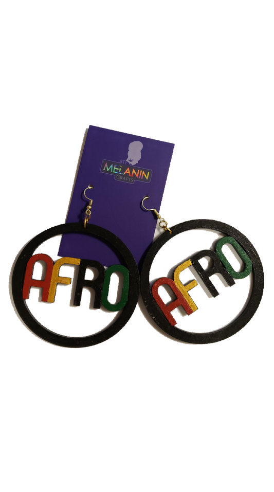 Circle Afro Earrings- BULK BUY 7 PAIRS!