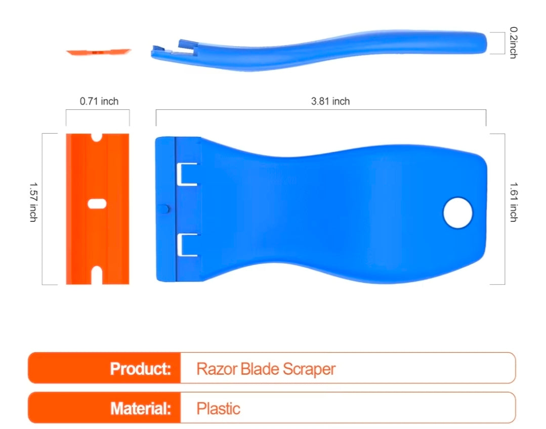 Plastic Razors (Optional Hand Tool)