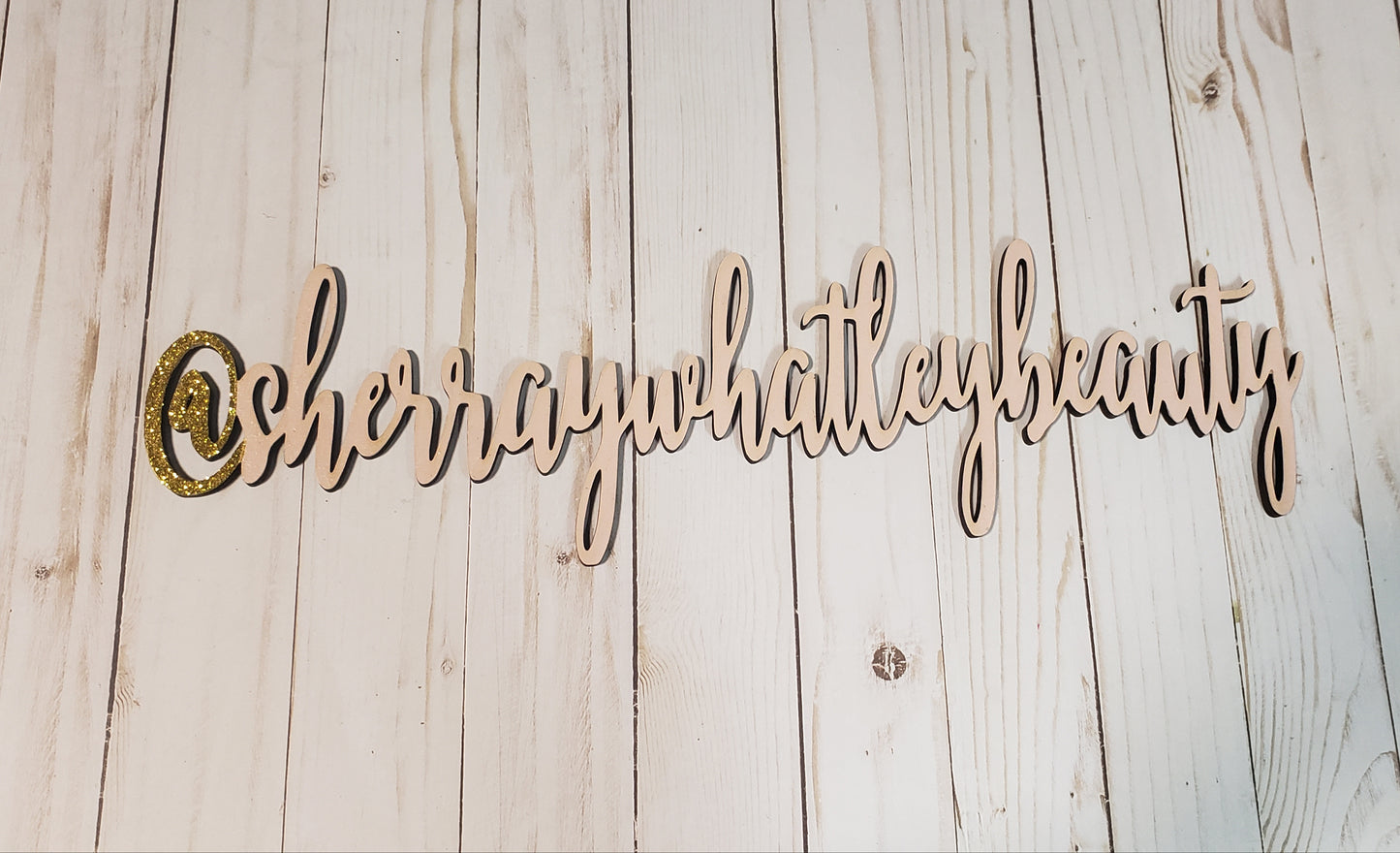IG/FB Social Media Handle Photo Prop Sign