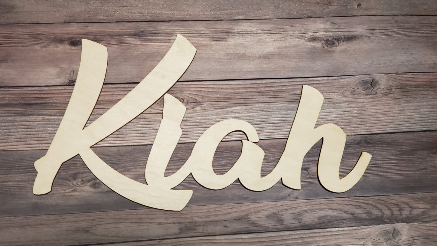 1 Layer Unfinished Wood Cutout Sign