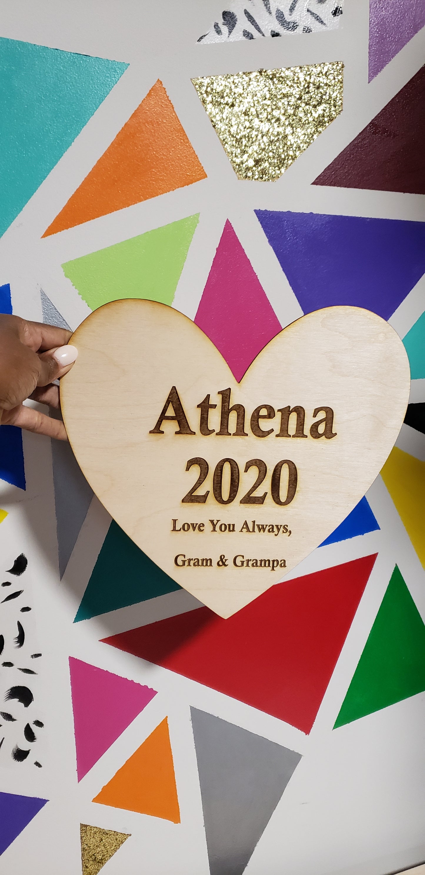 Custom ENGRAVED Dye Cut Wood Shape Cutout