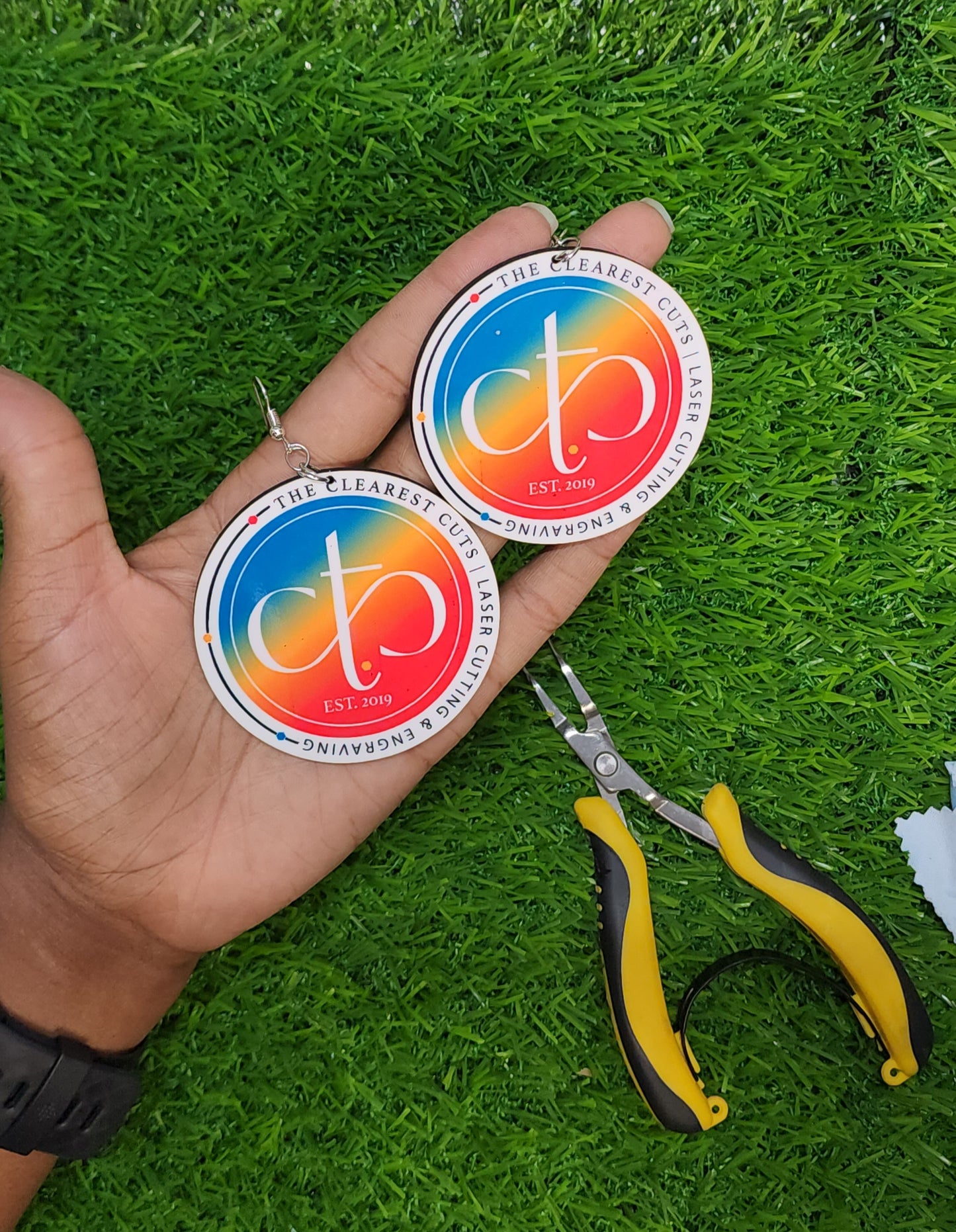 Full Color Logo/ Image Earrings