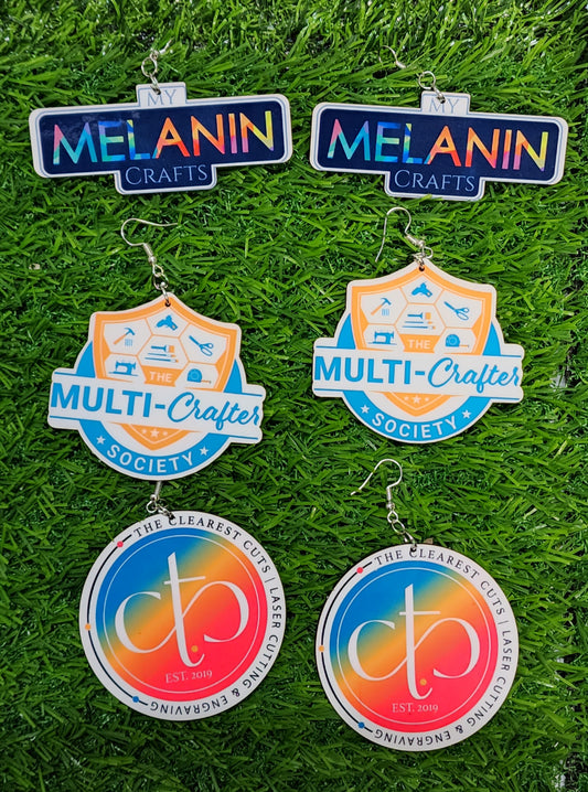 Full Color Logo/ Image Earrings