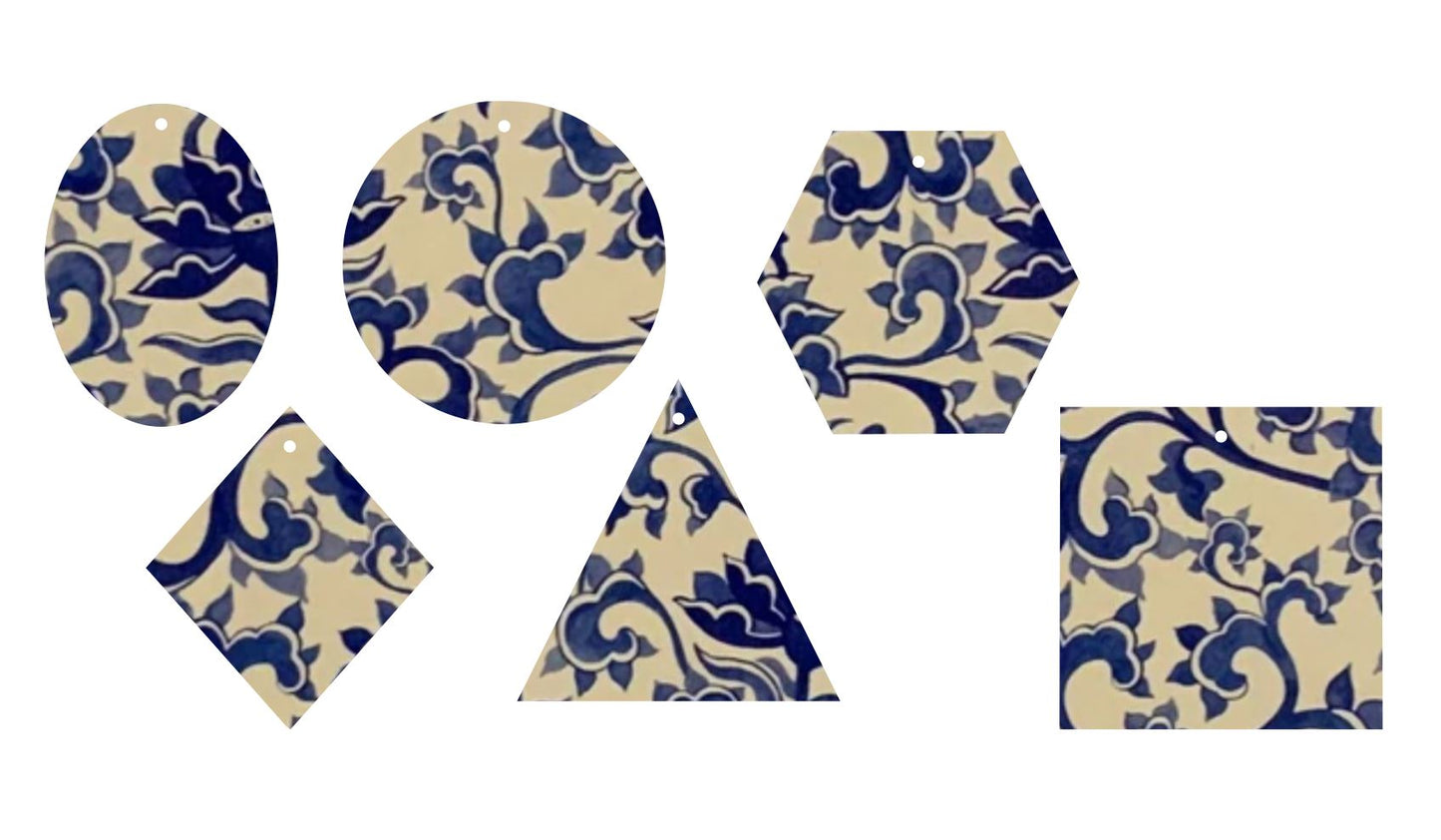 Antique Blue China- Printed Pattern Designs (Sets)