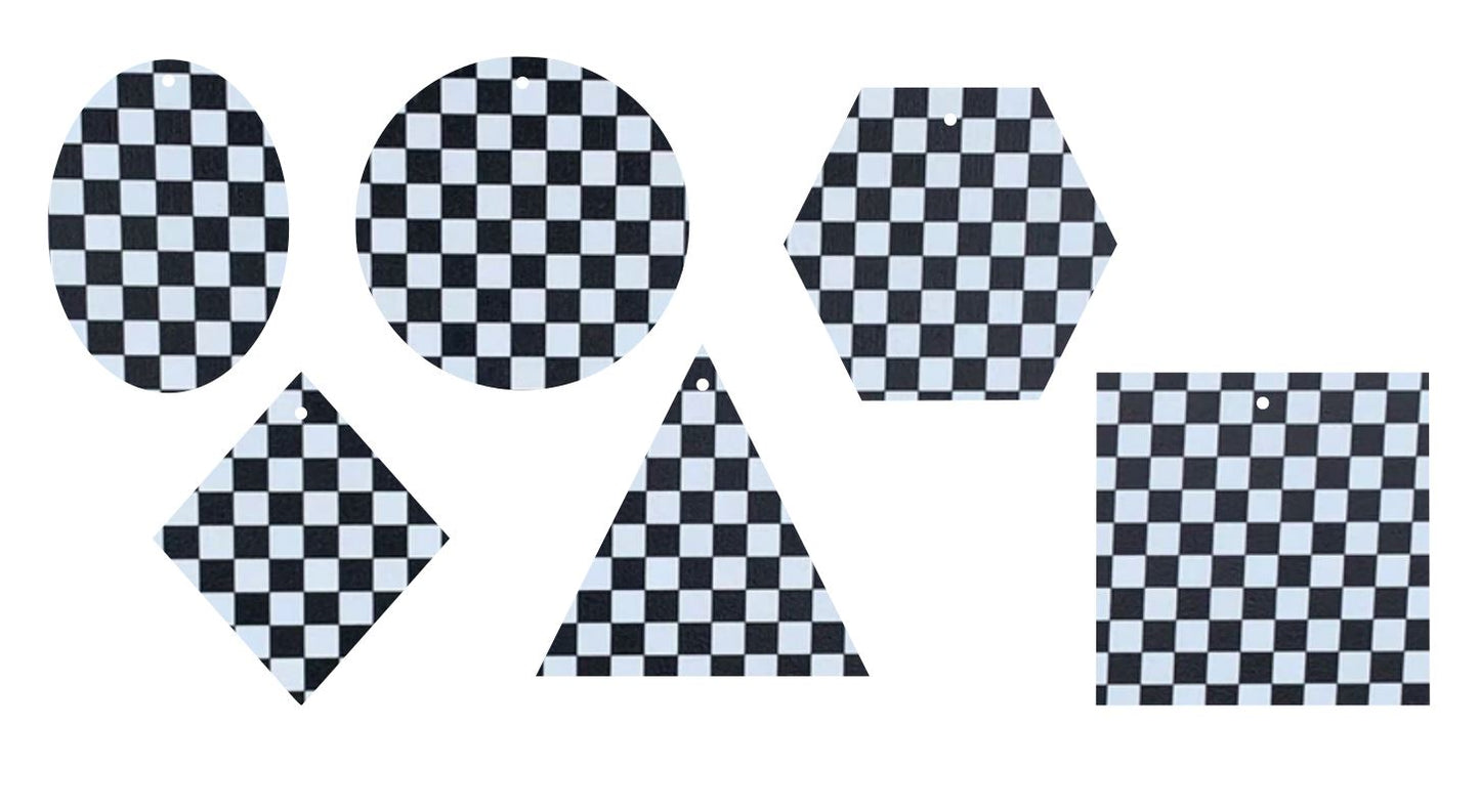 Black & White Checkboard- Printed Pattern Designs (Sets)