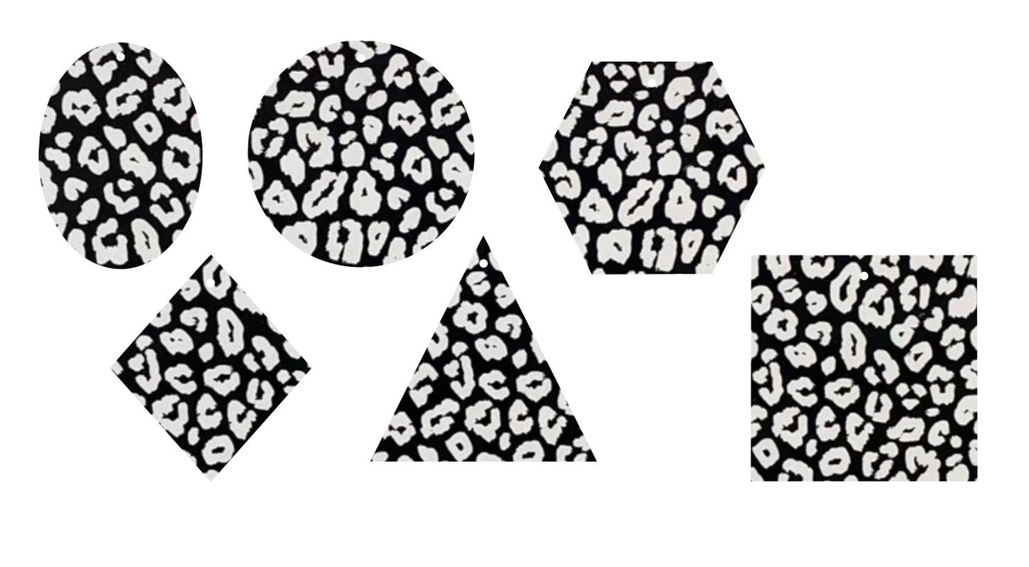 Black & White Leopard- Printed Pattern Designs (Sets)