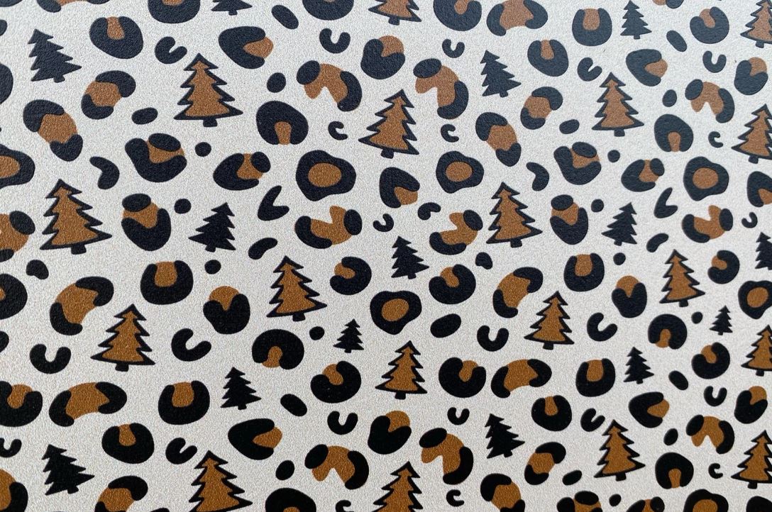 Christmas Tree Leopard- Printed Pattern Designs (Sets)