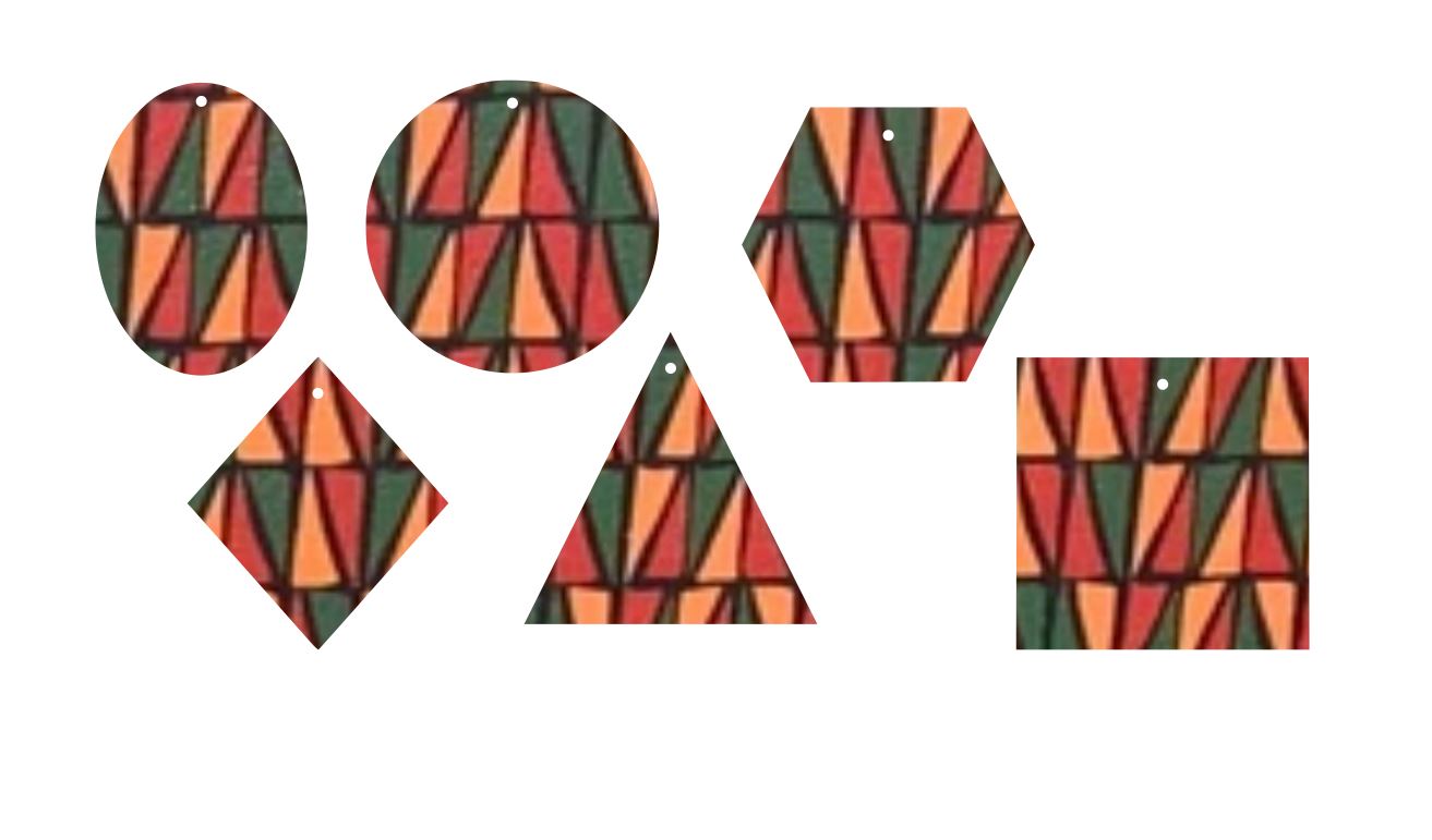 Kawanza Triangles- Printed Pattern Designs (Sets)