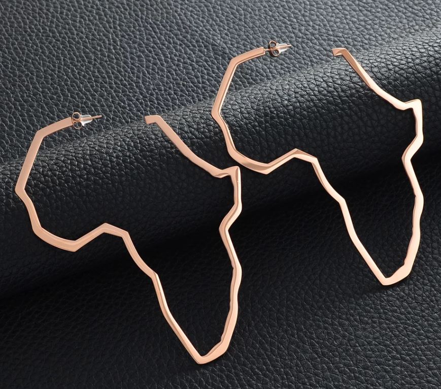 Africa Outline Earrings- (4 Color Options)- BULK BUY 45 PAIRS!