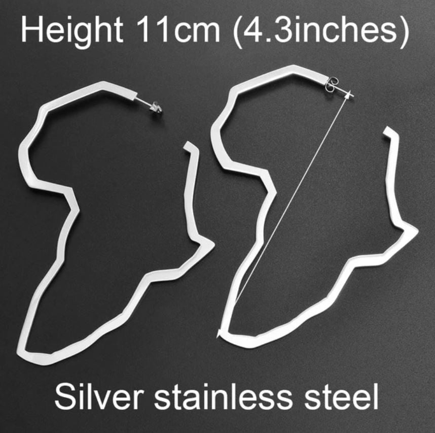 Africa Outline Earrings- (4 Color Options)- BULK BUY 45 PAIRS!