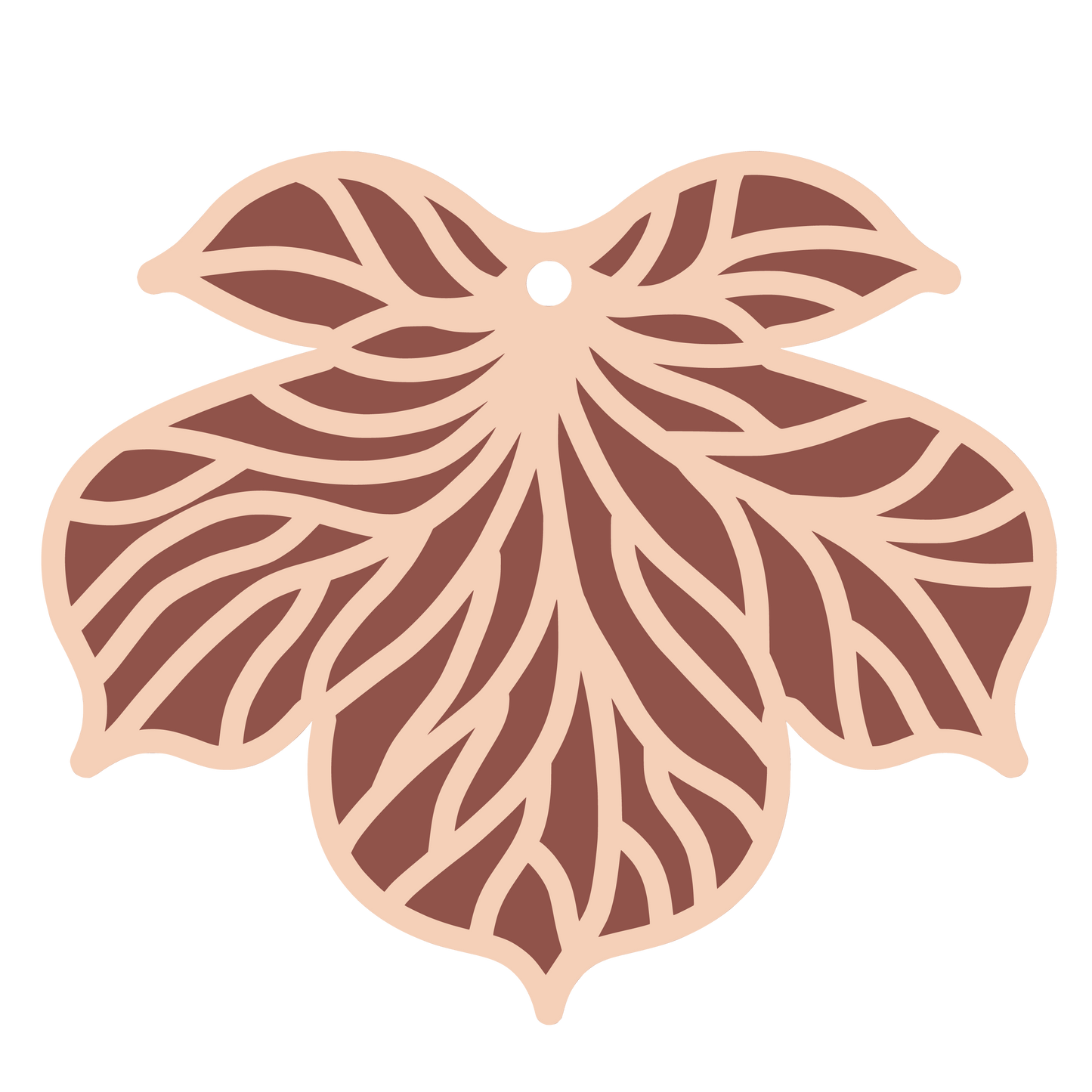 2 Layer Leaf (2)- Vegan Leather Earrings