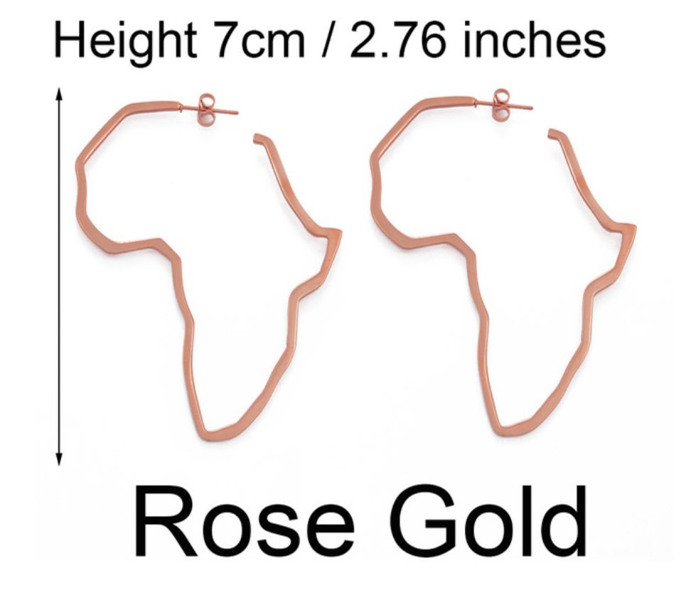Africa Outline Earrings- (4 Color Options)- BULK BUY 45 PAIRS!