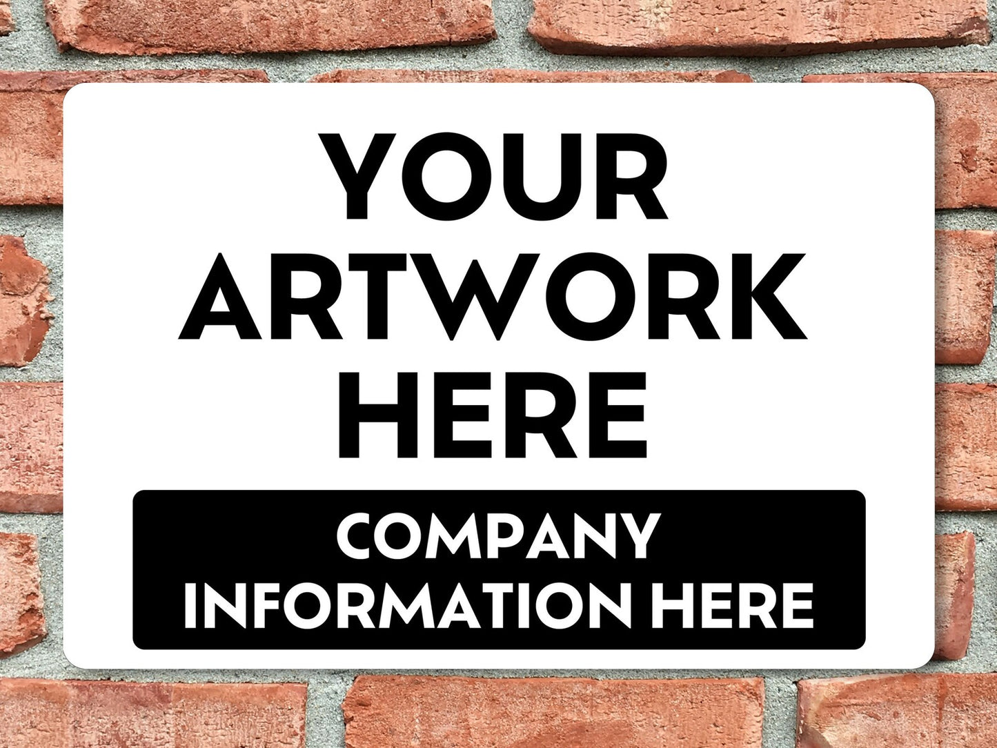Full Color Aluminum Metal Signs (8x12)
