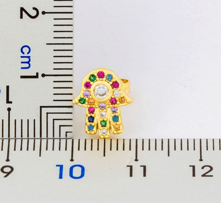 Mini Hamsa Studs- BULK BUY 14 PAIRS!