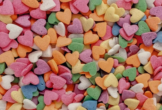 Rainbow Candy Hearts- Printed Pattern Designs (Sets)