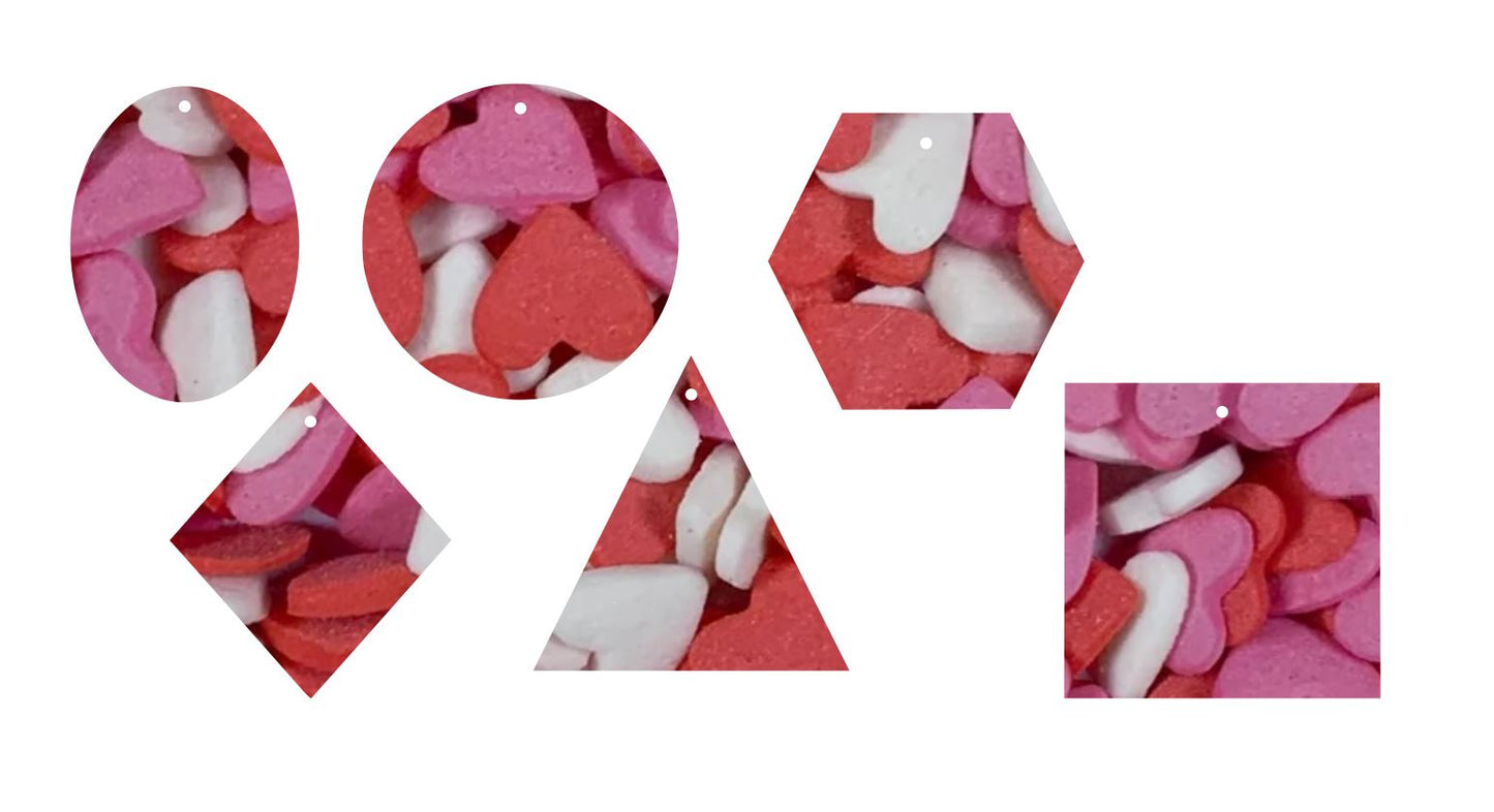 R.W.P Candy Hearts- Printed Pattern Designs (Sets)