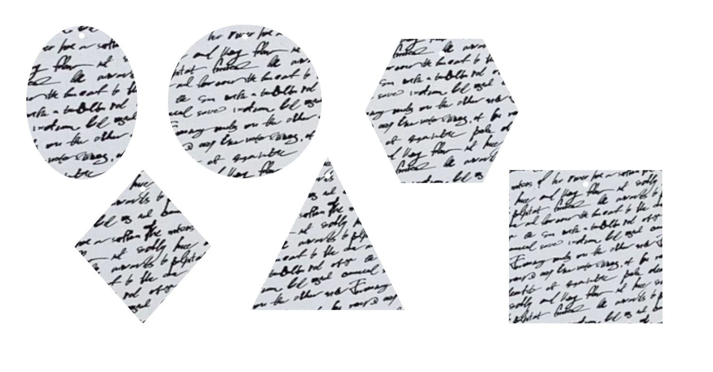 Script Font- Printed Pattern Designs (Sets)