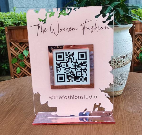 Single Icon/QR Acrylic Social/Payment Sign