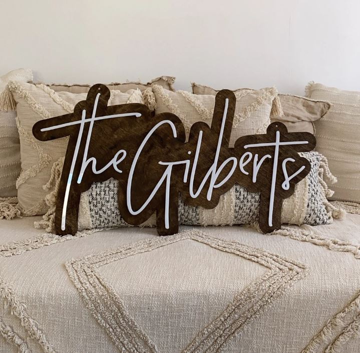 2 Layer Solid Acrylic Logo or Word Signs
