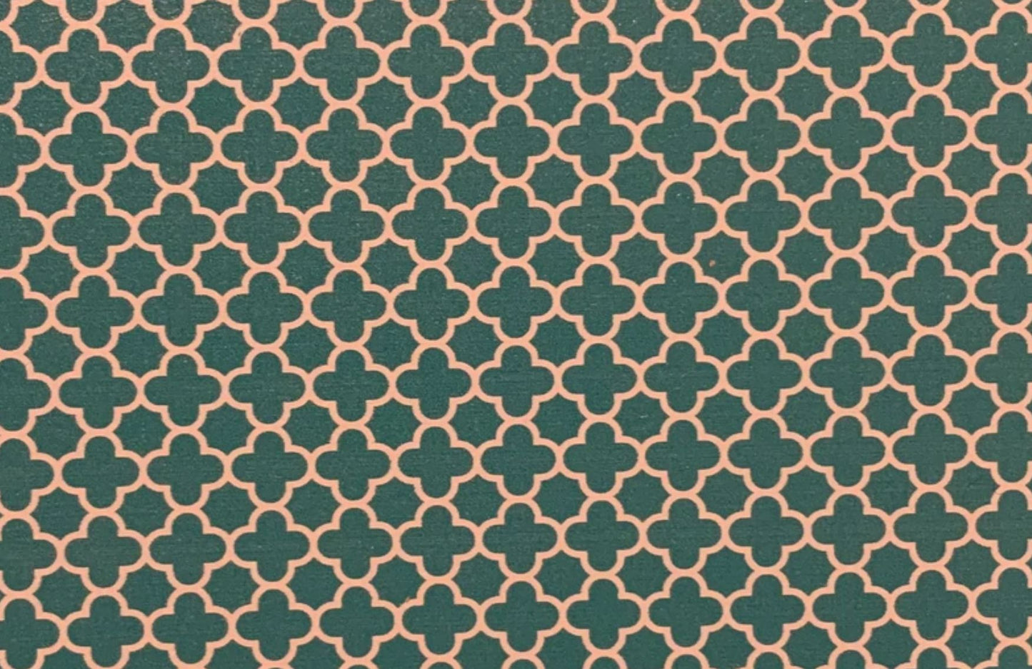 Teal Quatrefoil- Printed Pattern Designs (Sets)