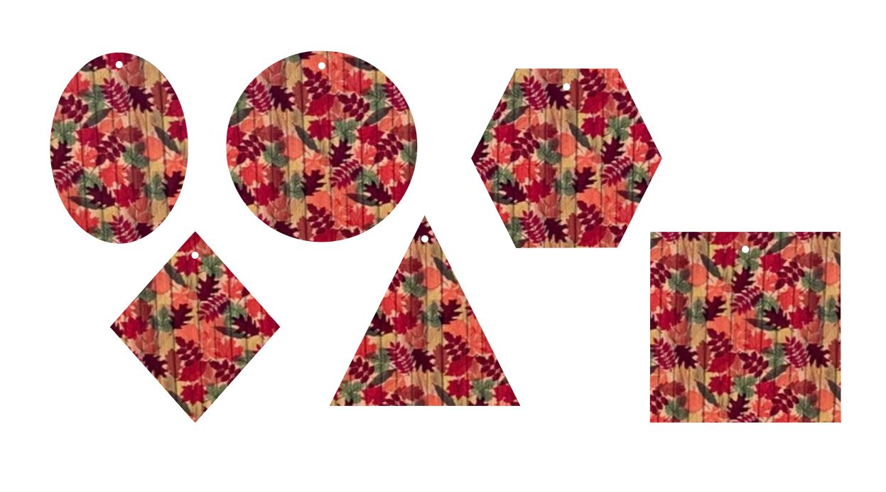 Wood & Leaves- Printed Pattern Designs (Sets)