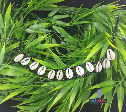 Panda- Handmade Cowrie Shell Choker- BULK BUY 8 PIECES!