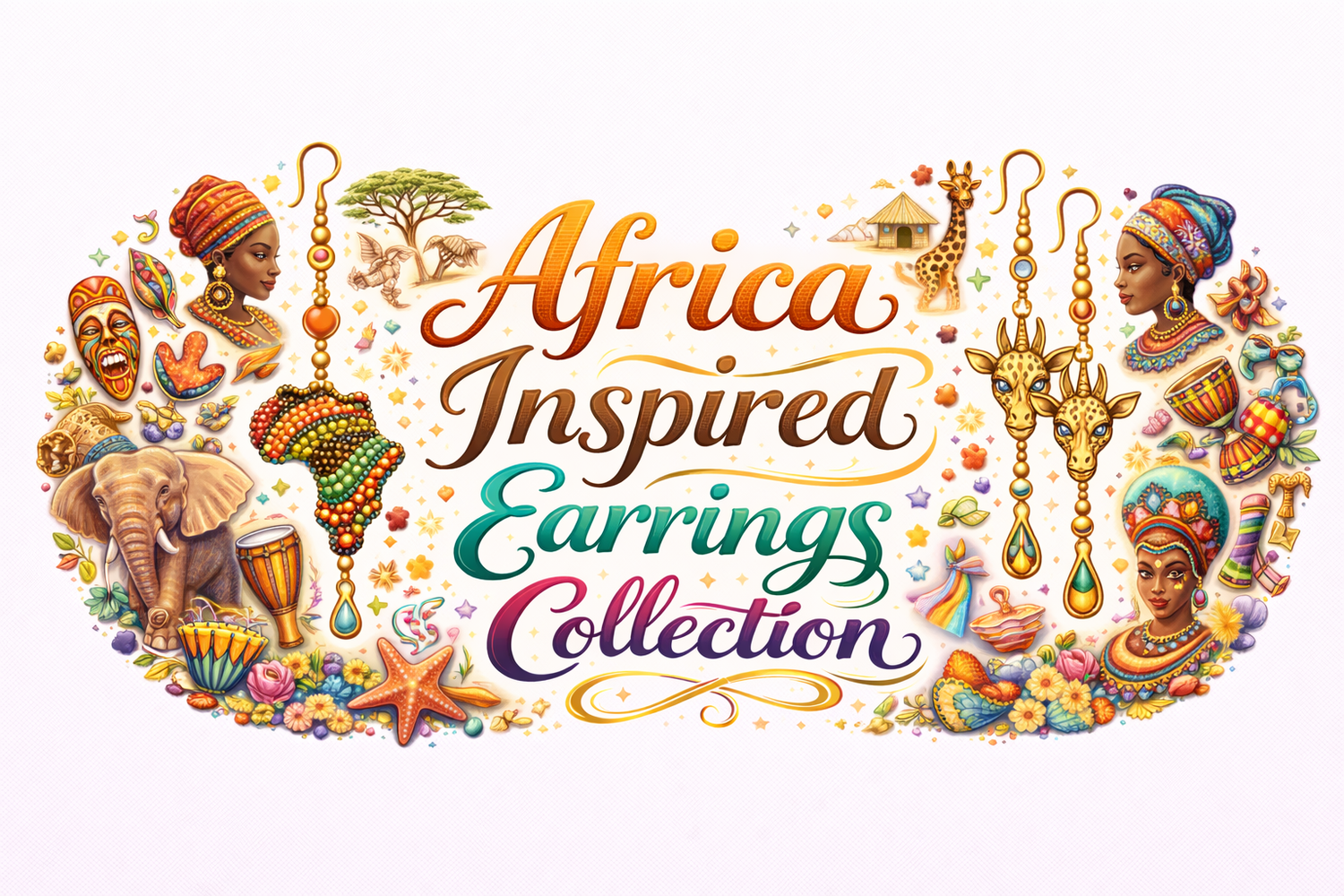 Africa Inspired Earring Collection