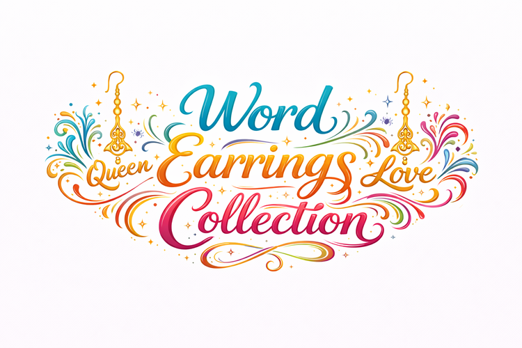 Word Earring Collection