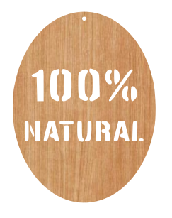100% Natural Oval