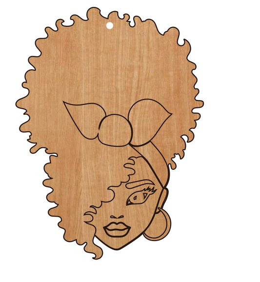 Afro Girl w/ Bow