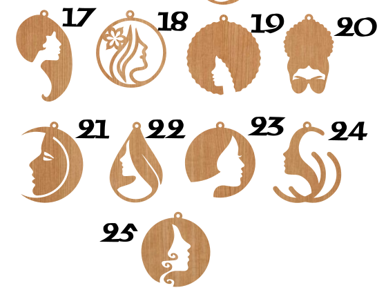 All Woman Faces (1, 3 & 5)