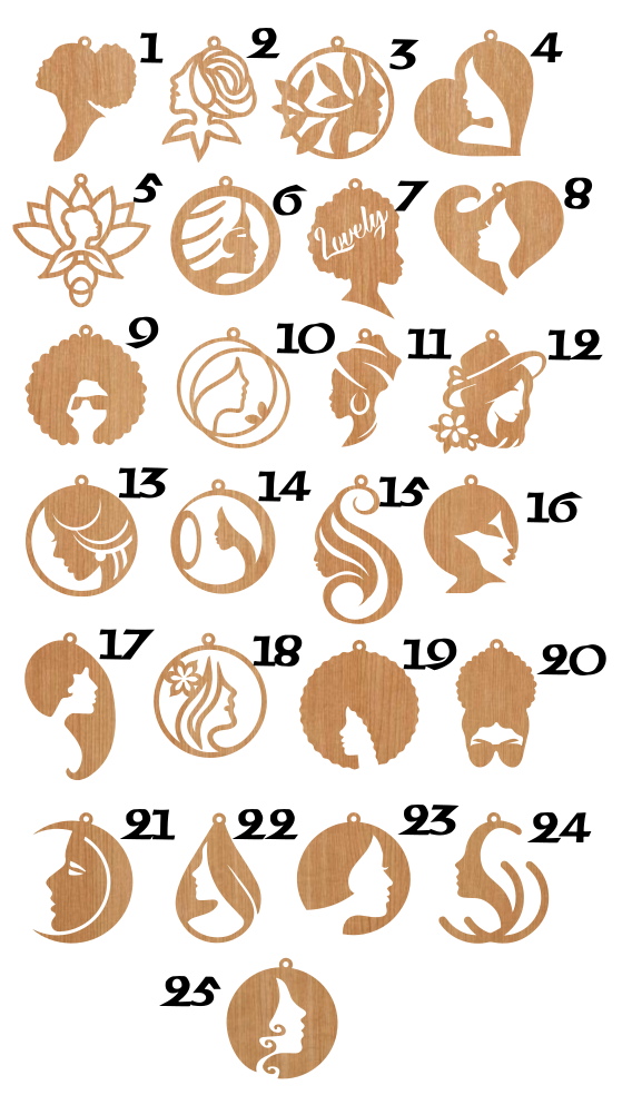 All Woman Faces (1, 3 & 5)