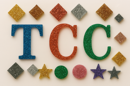 Custom Glitter Acrylic Earrings