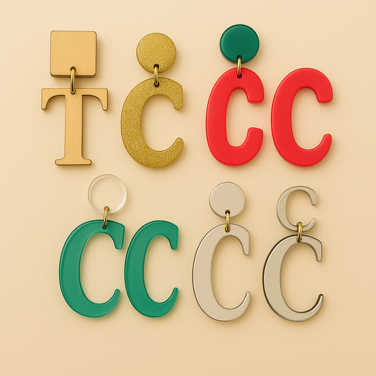 Custom Solid (No detailing) Earring Shapes