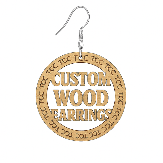 Custom Unfinished Wood Earrings- (1,3,5)
