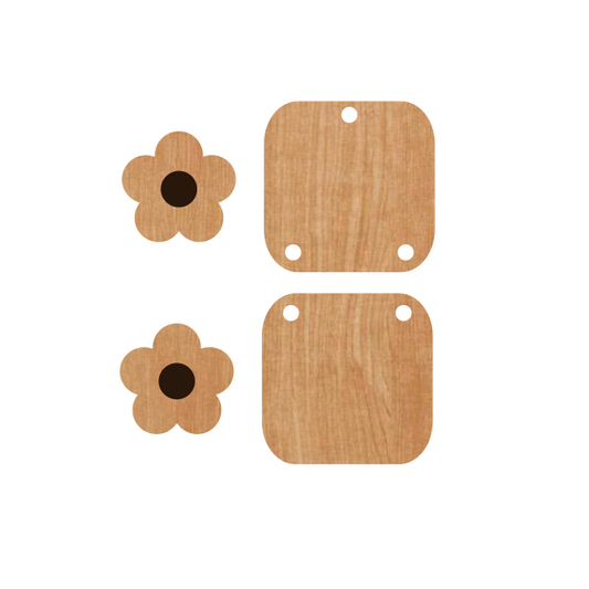 Duo Flower Clip Drop (1, 3 & 5)