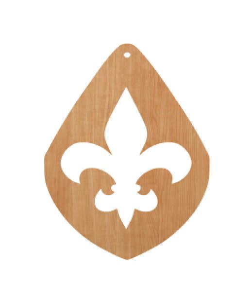 Fleur De Lis Teardrop