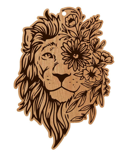 Floral Lion Head