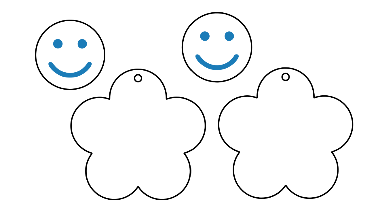 Flower Face (1, 3 & 5)