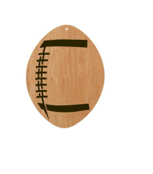 Football Shape Engraved