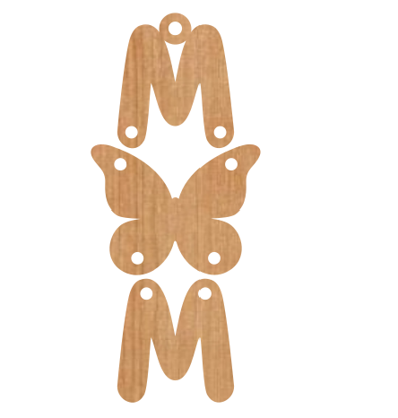Mom Butterfly Dangle
