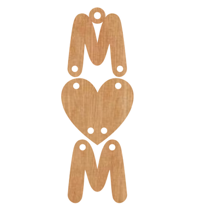 Mom Heart Dangle