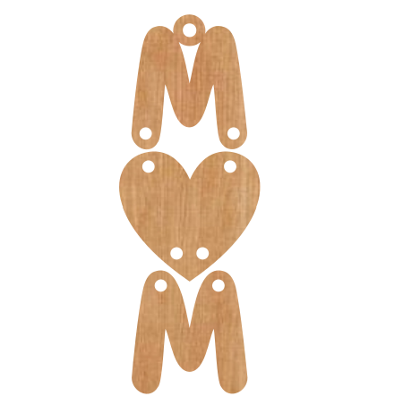 Mom Heart Dangle