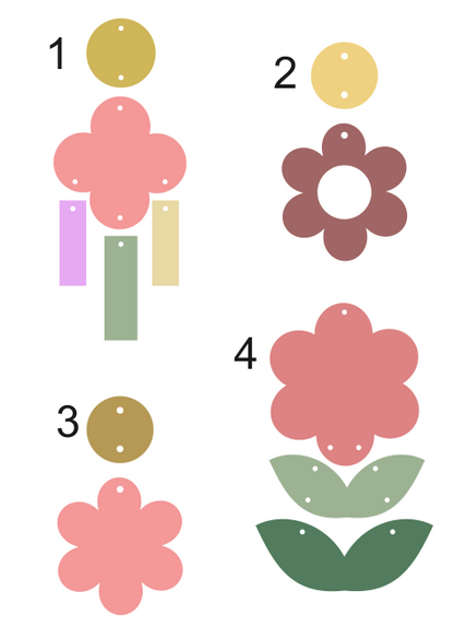 Spring Flowers (1, 3 & 5)