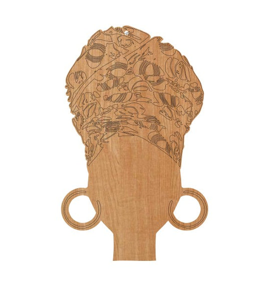 Turban Girl (outlined) (1, 3 & 5)